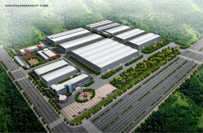 凤阳爱尔思轻合金精密成型有限公司鸟瞰示意图